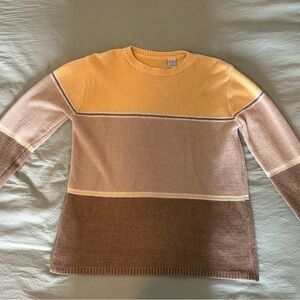 Colorblock Chenille Sweater